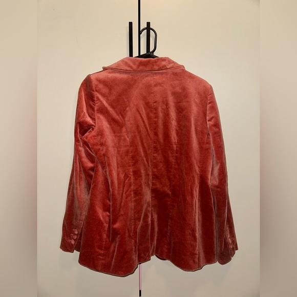 Frame Denim Women's Terracotta Velvet Blazer size 6 - Picture 6 of 7